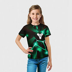 Футболка детская Destiny разлом плит, цвет: 3D-принт — фото 2