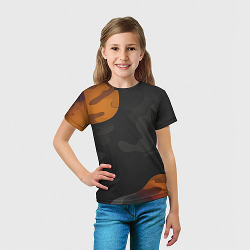 Детская футболка Необычный камуфляж / 3D-принт – фото 5