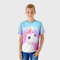 Футболка детская Adopt Me Roblox Единорог, цвет: 3D-принт — фото 2