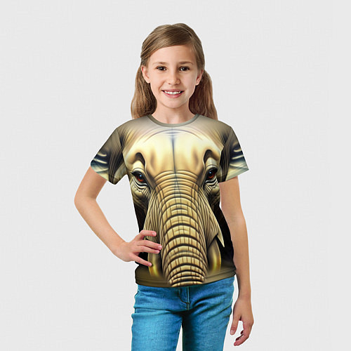 Детская футболка Мой слон / 3D-принт – фото 5