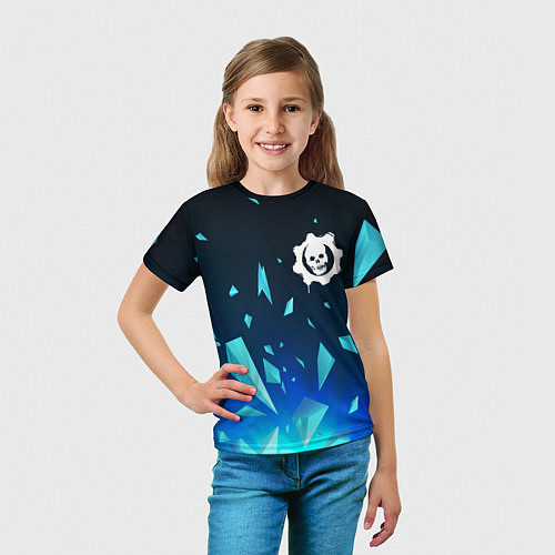 Детская футболка Gears of War взрыв частиц / 3D-принт – фото 5