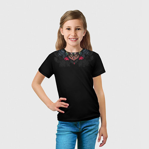 Детская футболка Узор мандала / 3D-принт – фото 5