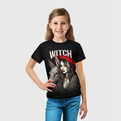 Детская футболка Ведьма с ослом / 3D-принт – фото 5