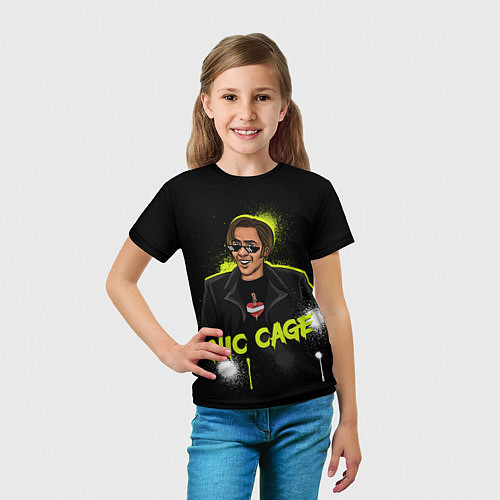 Детская футболка Ник Кейдж / 3D-принт – фото 5