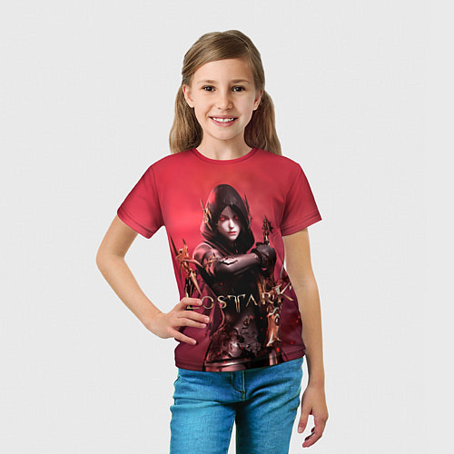 Детская футболка Lost Ark - woman assassin / 3D-принт – фото 5
