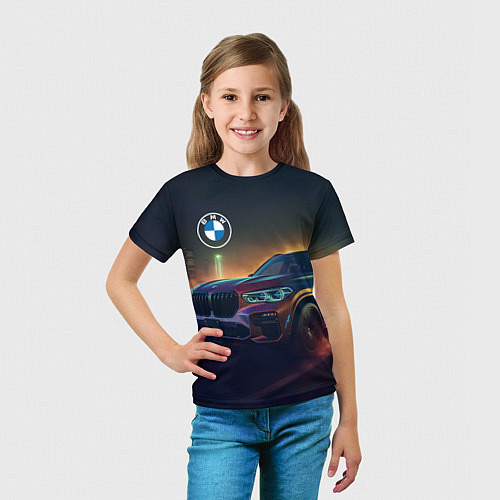 Детская футболка BMW midjourney / 3D-принт – фото 5