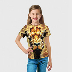 Футболка детская Жирафа, цвет: 3D-принт — фото 2