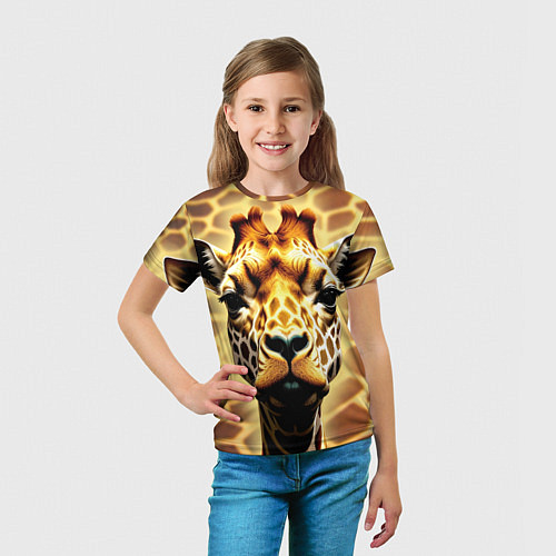 Детская футболка Жирафа / 3D-принт – фото 5