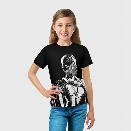 Детская футболка Dead by daylight - Торговка черепами / 3D-принт – фото 5
