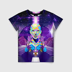 Футболка детская Goddess with two Beerus - vaporwave, цвет: 3D-принт