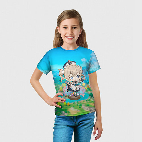 Детская футболка Барбара Геншин Импакт / 3D-принт – фото 5