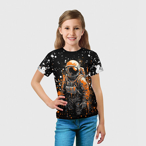 Детская футболка Астронавт в красках / 3D-принт – фото 5