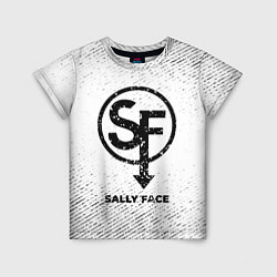 Футболка детская Sally Face с потертостями на светлом фоне, цвет: 3D-принт