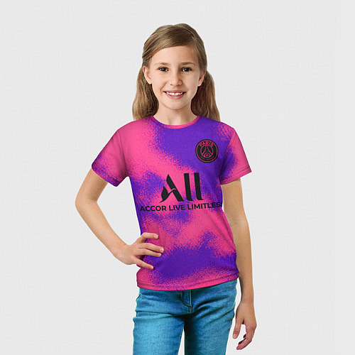 Детская футболка Килиан Мбаппе форма ПСЖ четвертая / 3D-принт – фото 5