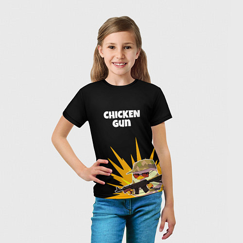 Детская футболка Цыплячий спецназ / 3D-принт – фото 5