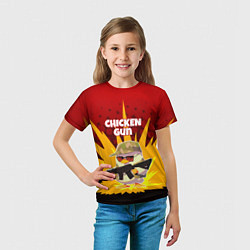 Футболка детская Chicken Gun - спецназ, цвет: 3D-принт — фото 2