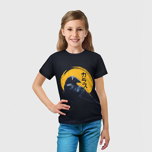Детская футболка Raven and moon / 3D-принт – фото 5