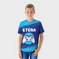 Футболка детская Стёпа геймер, цвет: 3D-принт — фото 2