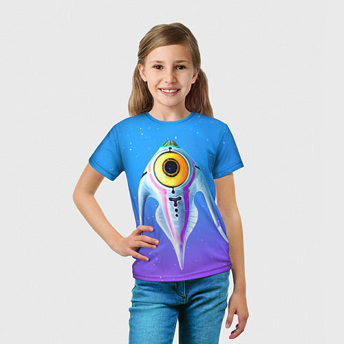 Детская футболка Subnautica инопланетная рыба / 3D-принт – фото 5