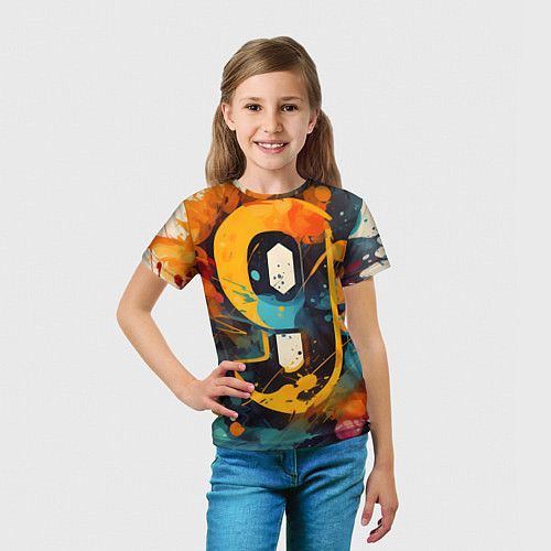 Детская футболка Девять / 3D-принт – фото 5