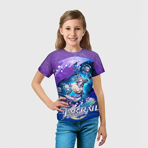 Детская футболка Серебряный Волк Хонкай Стар Рейл / 3D-принт – фото 5
