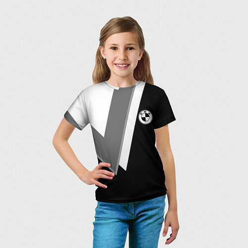 Детская футболка Бмв - классический черный / 3D-принт – фото 5
