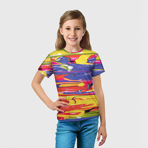 Детская футболка Красочный бум / 3D-принт – фото 5