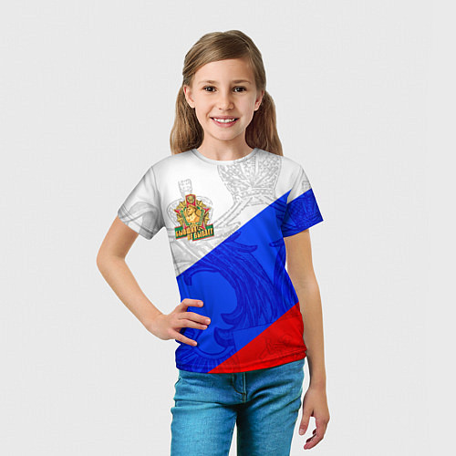 Детская футболка Россия - пограничные войска / 3D-принт – фото 5