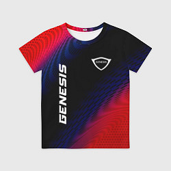 Футболка детская Genesis красный карбон, цвет: 3D-принт
