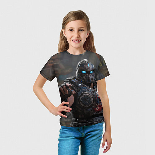 Детская футболка Gears of war Клейтон Кармайн / 3D-принт – фото 5