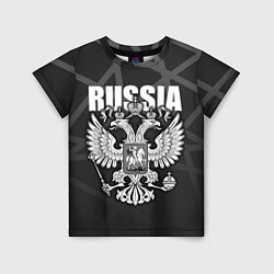 Футболка детская Russia - герб РФ, цвет: 3D-принт