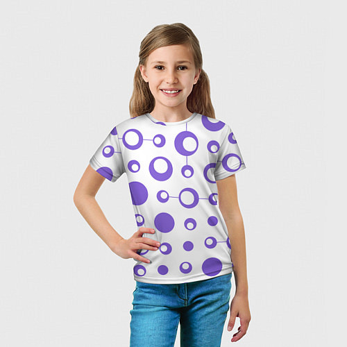 Детская футболка Узор из кругов / 3D-принт – фото 5