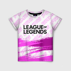 Футболка детская League of Legends pro gaming: символ сверху, цвет: 3D-принт