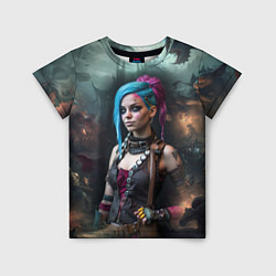 Футболка детская Fantasy Jinx Art Arcane League of Legends, цвет: 3D-принт