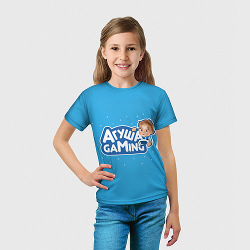Детская футболка Агуша гейминг / 3D-принт – фото 5