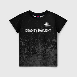 Футболка детская Dead by Daylight glitch на темном фоне: символ све, цвет: 3D-принт