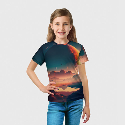 Детская футболка Неизвестная планета / 3D-принт – фото 5