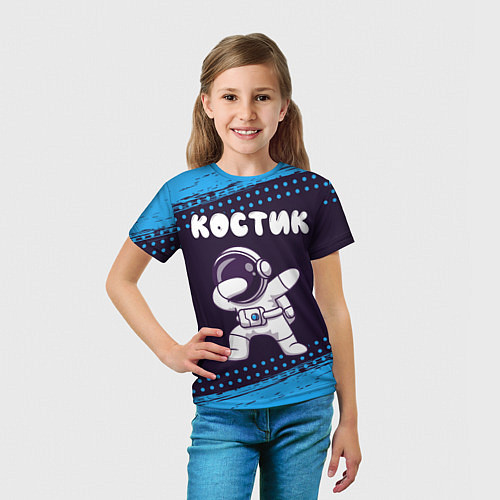 Детская футболка Костик космонавт даб / 3D-принт – фото 5