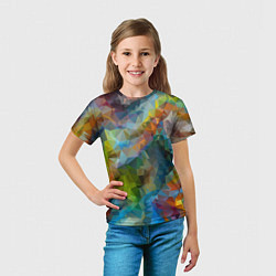 Футболка детская Color pattern, цвет: 3D-принт — фото 2