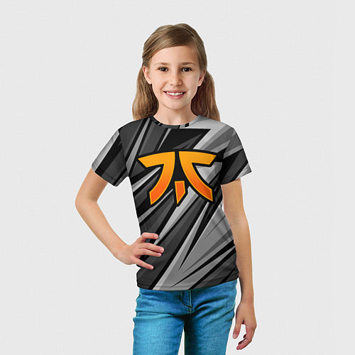 Детская футболка Fnatic - монохромная / 3D-принт – фото 5