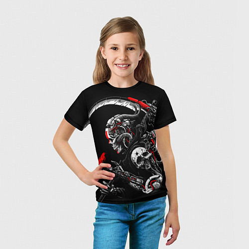 Детская футболка Cyberpunk death / 3D-принт – фото 5