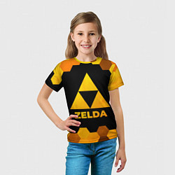 Футболка детская Zelda - gold gradient, цвет: 3D-принт — фото 2