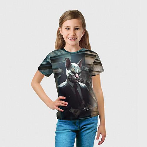 Детская футболка Payday 3 cat bank / 3D-принт – фото 5