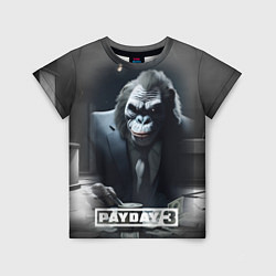 Футболка детская Payday 3 big gorilla, цвет: 3D-принт