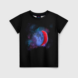 Футболка детская Космический арбуз-луна, цвет: 3D-принт