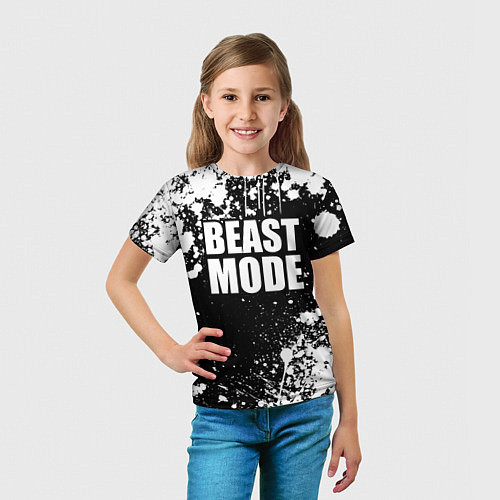 Детская футболка Бист мод - брызги / 3D-принт – фото 5