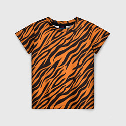 Футболка детская Полоски тигра - tiger, цвет: 3D-принт