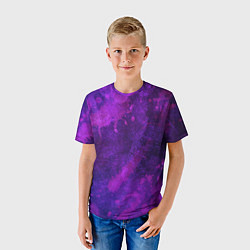 Футболка детская Текстура - Purple explosion, цвет: 3D-принт — фото 2