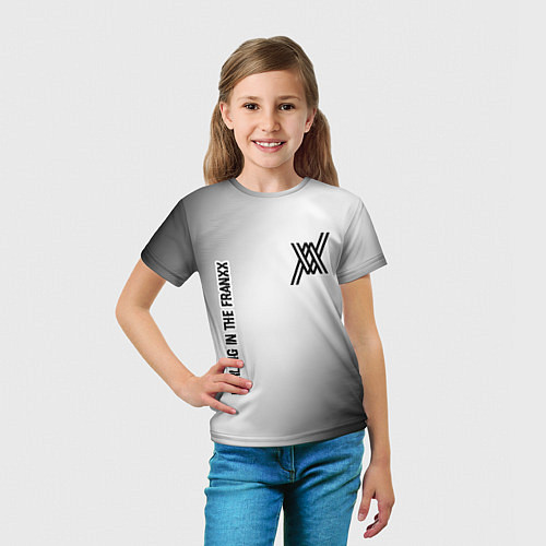 Детская футболка Darling in the FranXX glitch на светлом фоне: надп / 3D-принт – фото 5