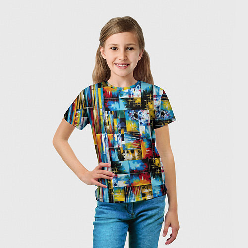 Детская футболка Современная живопись / 3D-принт – фото 5